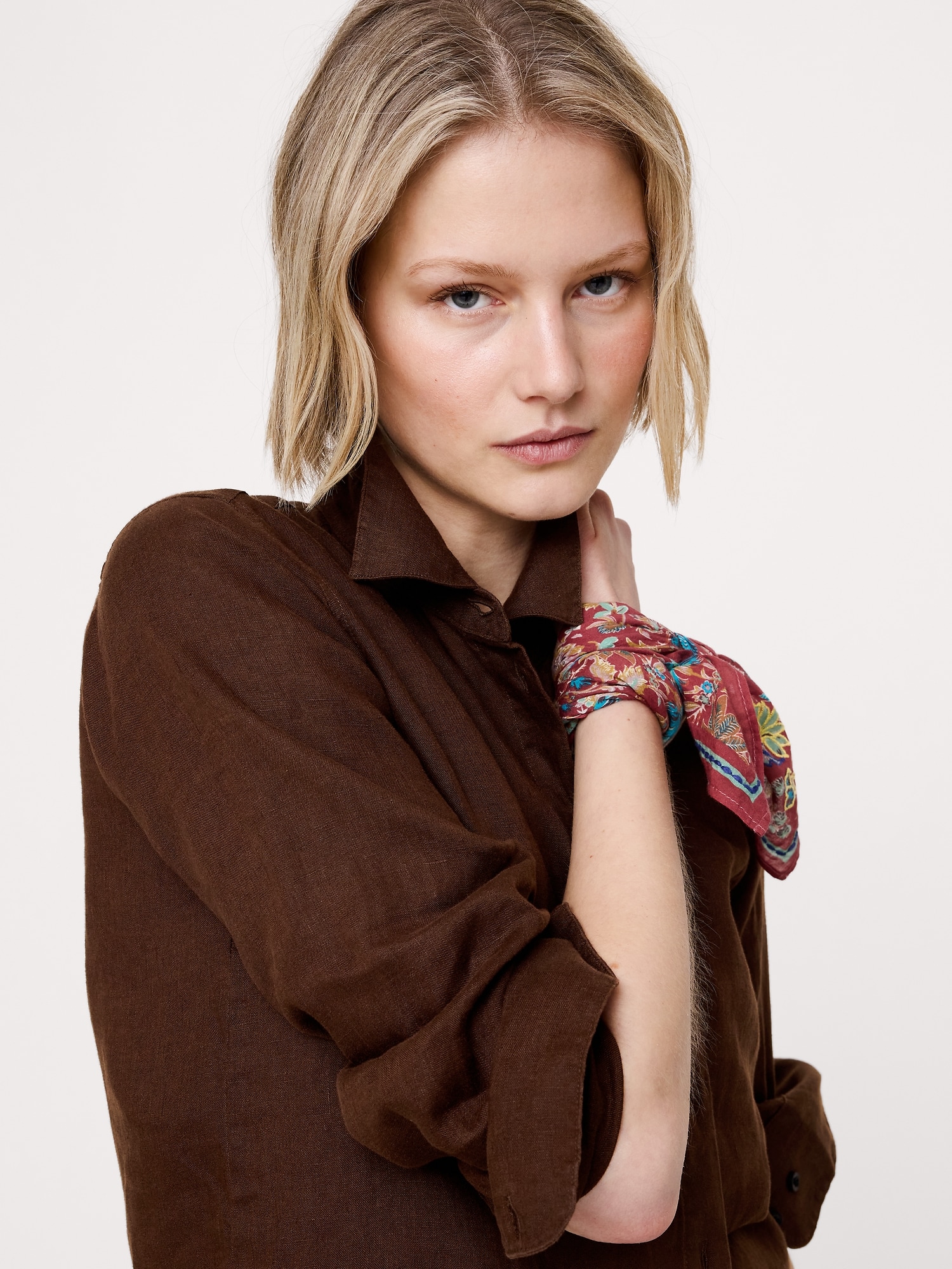 L'image numéro 3 présente Chemisier de tous les jours en lin