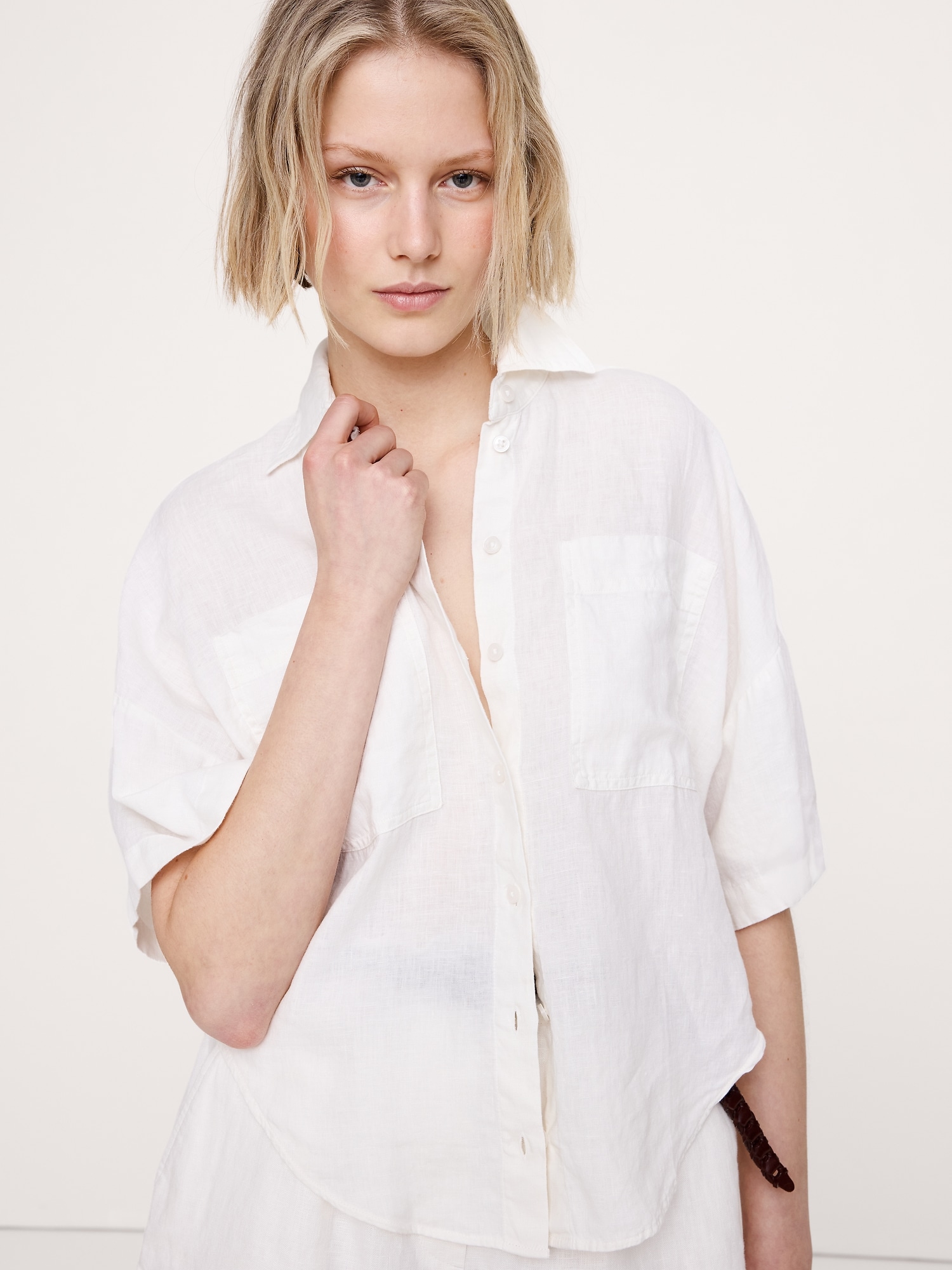 Image number 7 showing, Linen Short-Sleeve Shirt