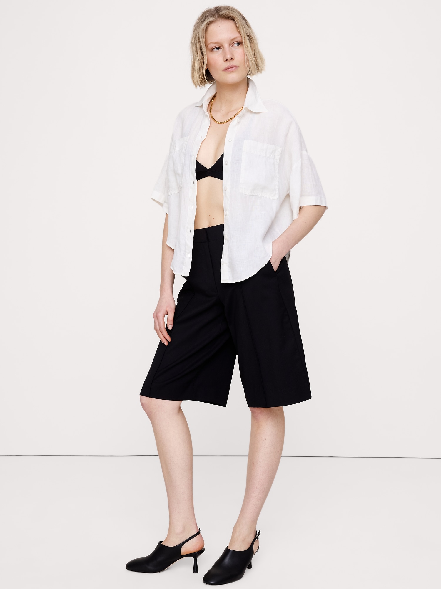 Image number 5 showing, Linen Short-Sleeve Shirt