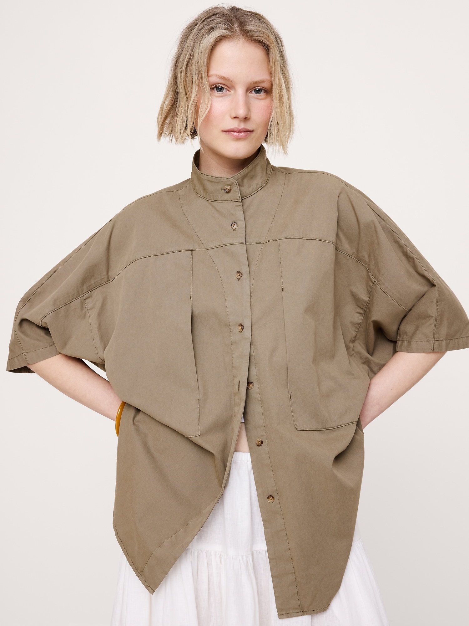 Image number 6 showing, Cotton Twill Utility Tunic