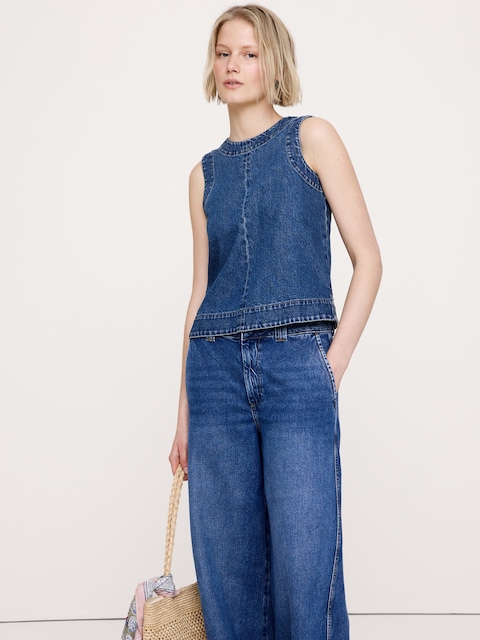 CAMISOLE EN DENIM