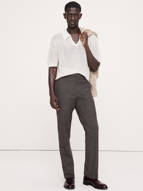 PANTALON HABILLÉ INFROISSABLE À COUPE ÉTROITE