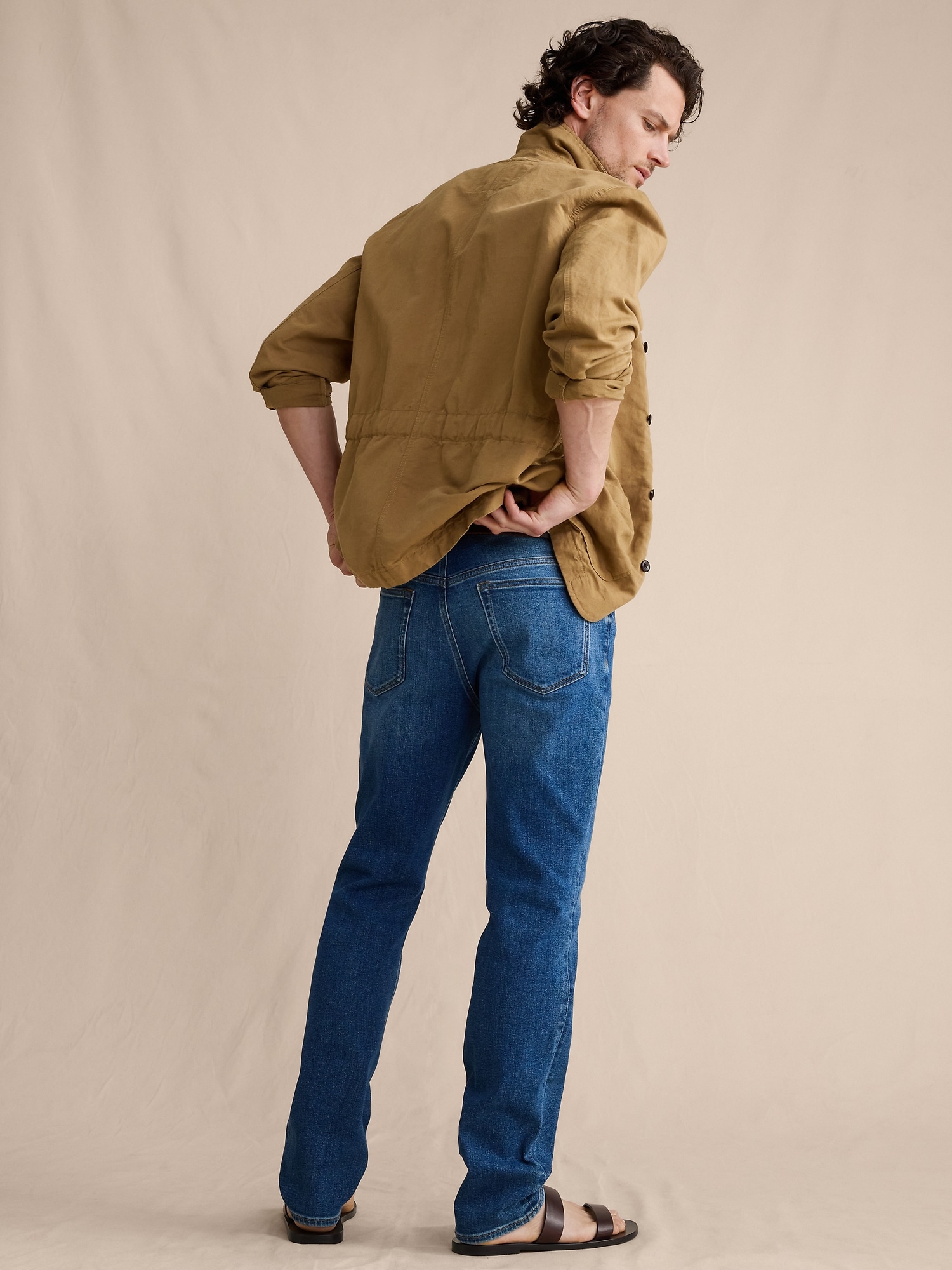 L'image numéro 7 présente Jean Voyageur luxueux à coupe étroite