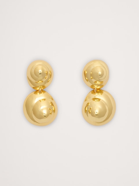 PENDANTS D'OREILLES AVEC SPIRALE ET SPHÈRE