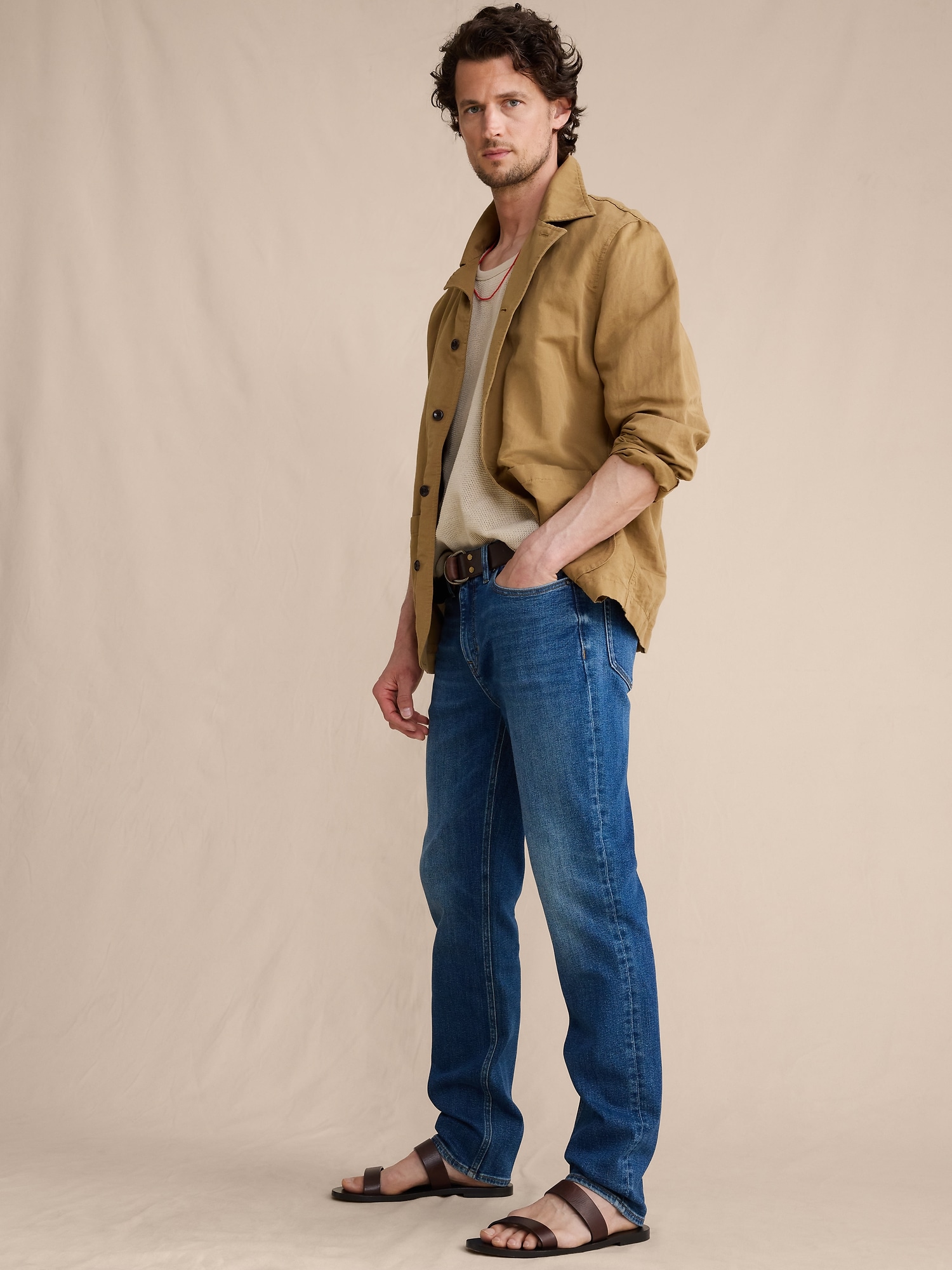 L'image numéro 8 présente Jean Voyageur luxueux à coupe étroite