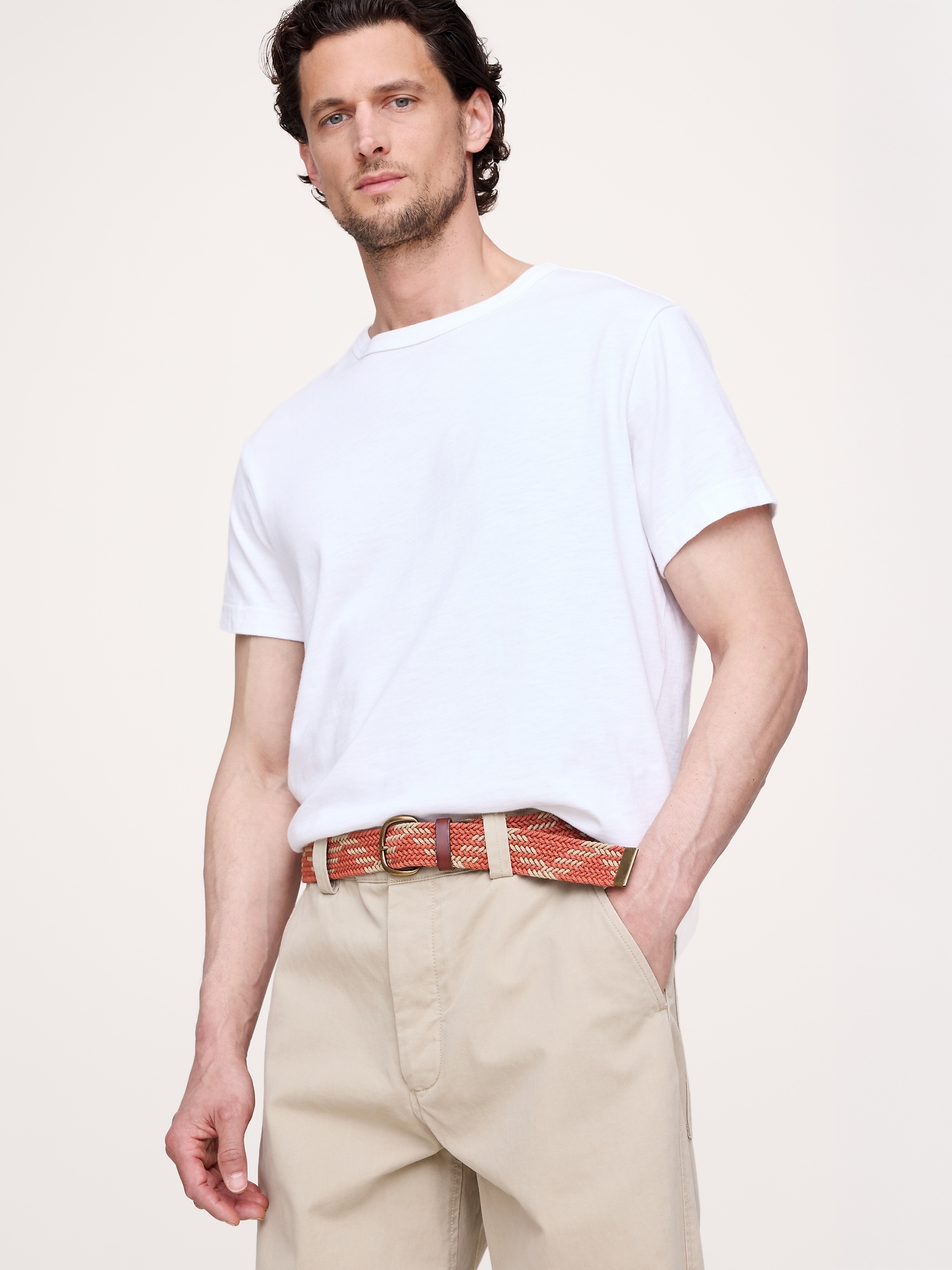 Image number 2 showing, Braided Cotton Canvas Belt