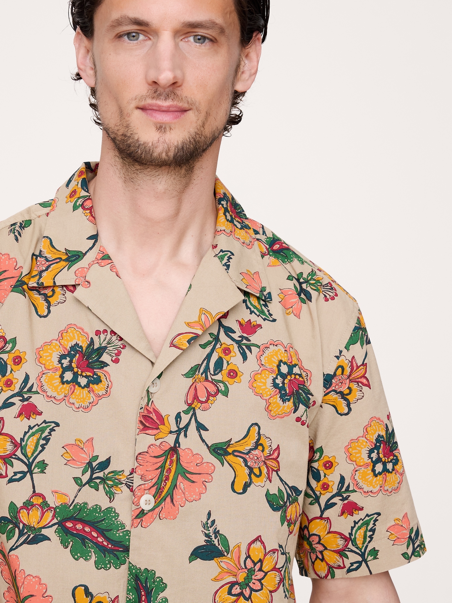 Image number 1 showing, Relaxed-Fit Cotton Poplin Resort Shirt