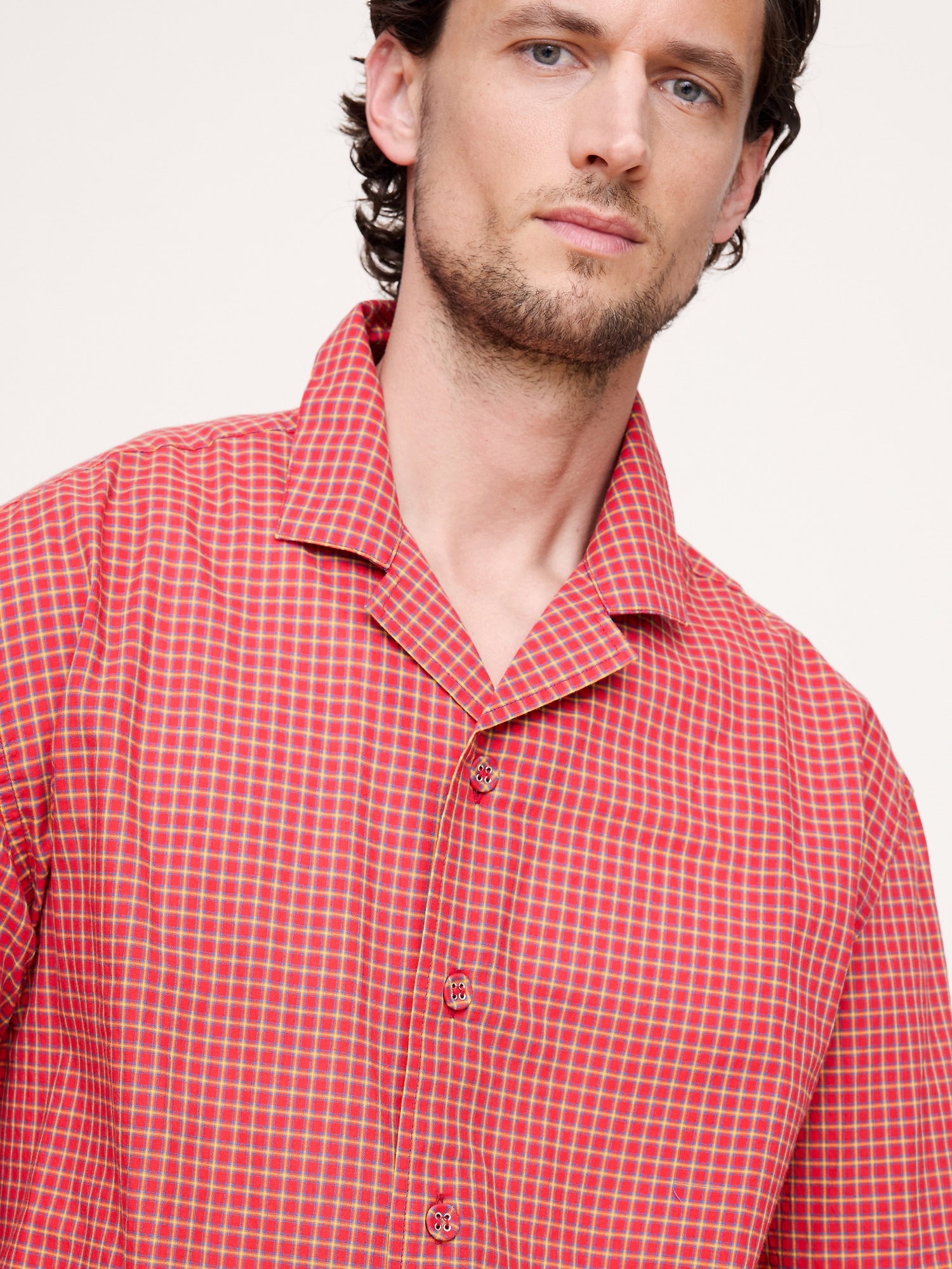 Image number 4 showing, Relaxed-Fit Lightweight Cotton Long-Sleeve Resort Shirt