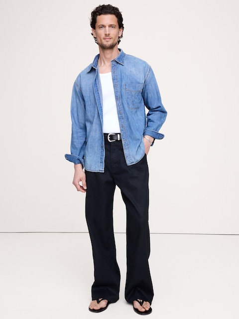 CHEMISE DÉCONTRACTÉE EN DENIM