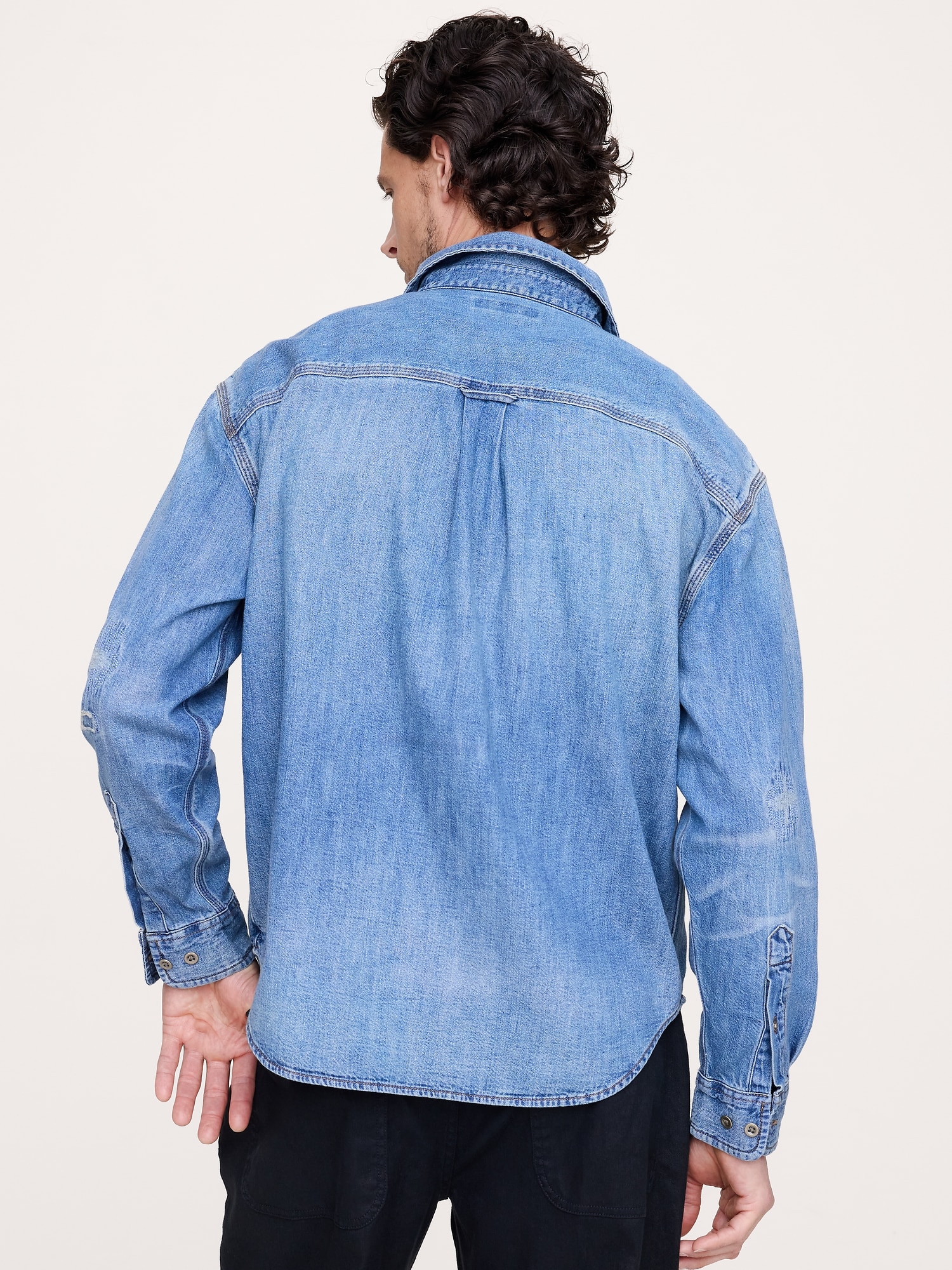Image number 3 showing, Relaxed-Fit Denim Shirt