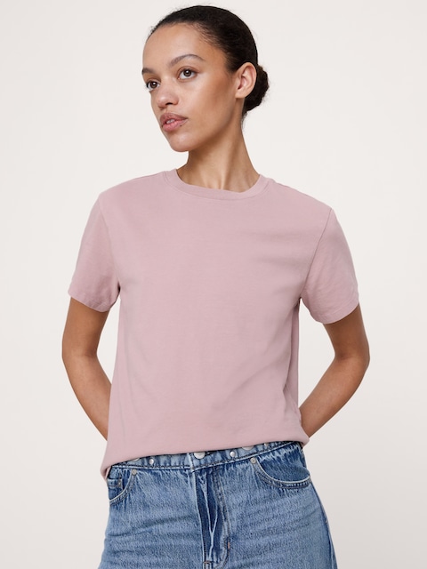 T-SHIRT RAS DU COU EN COTON RÉTRO