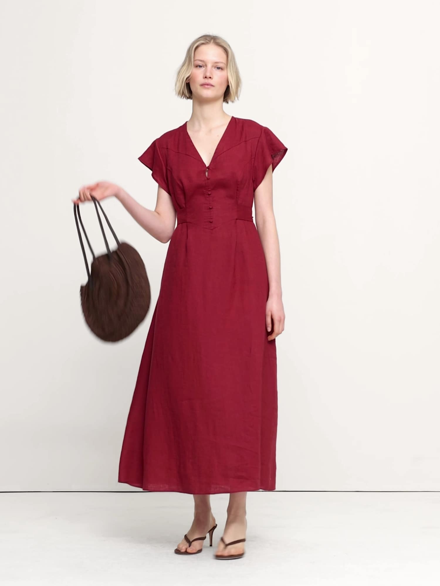 Linen Side-Tie Maxi Dress | Banana Republic Linen Side-Tie Maxi Dress | Banana Republic
