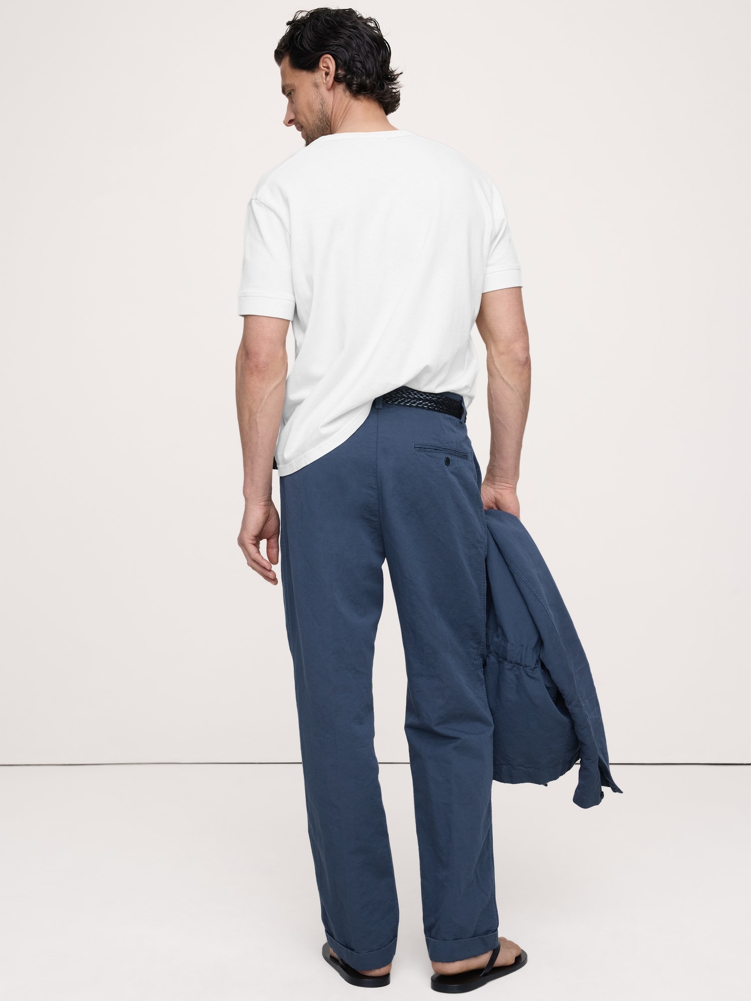 Image number 2 showing, Archive Reissue Pleated Italian Linen-Cotton Pant