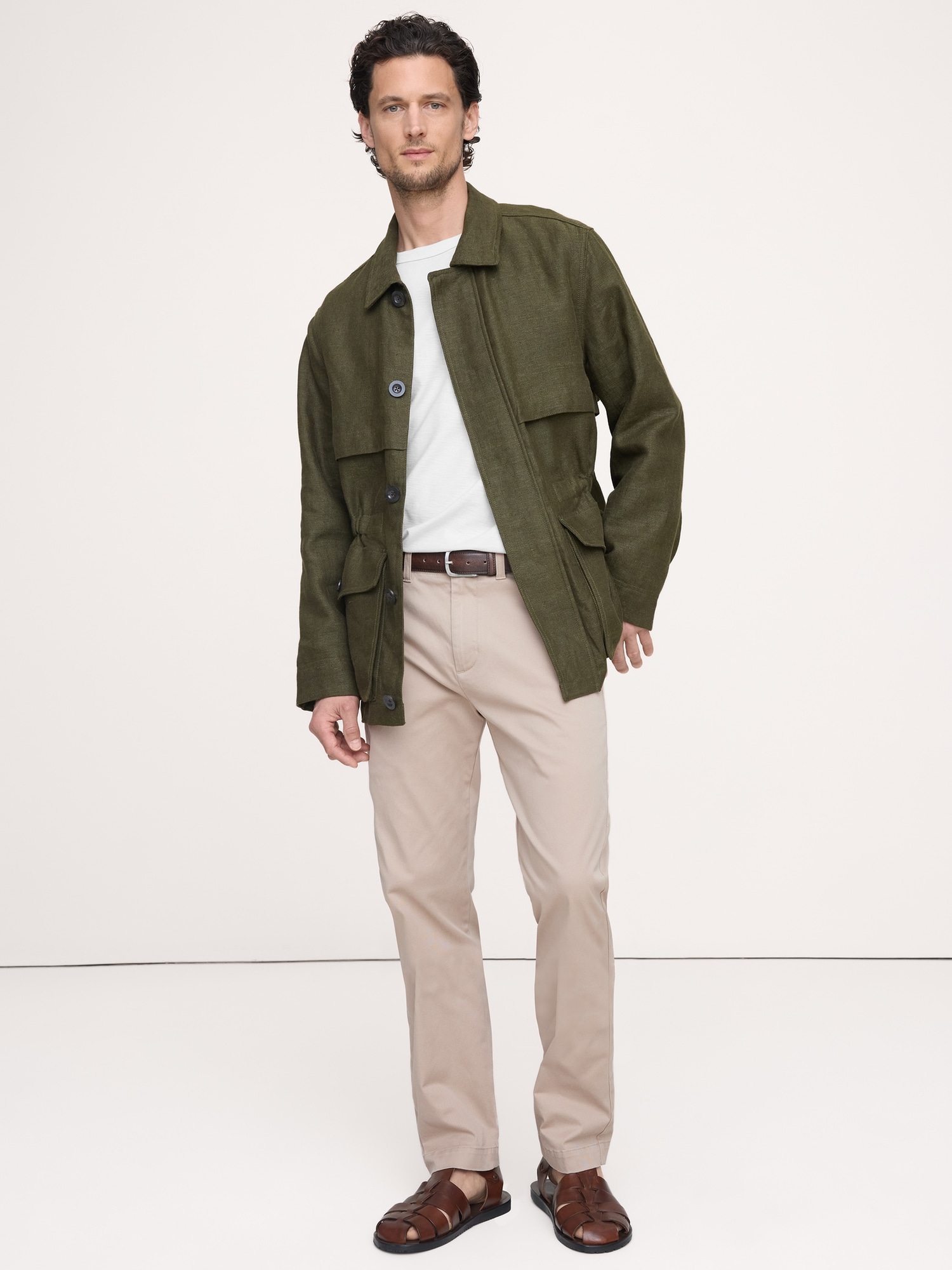 Image number 1 showing, Straight Lived-In Chino