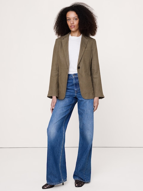 BLAZER AJUSTÉ EN LIN