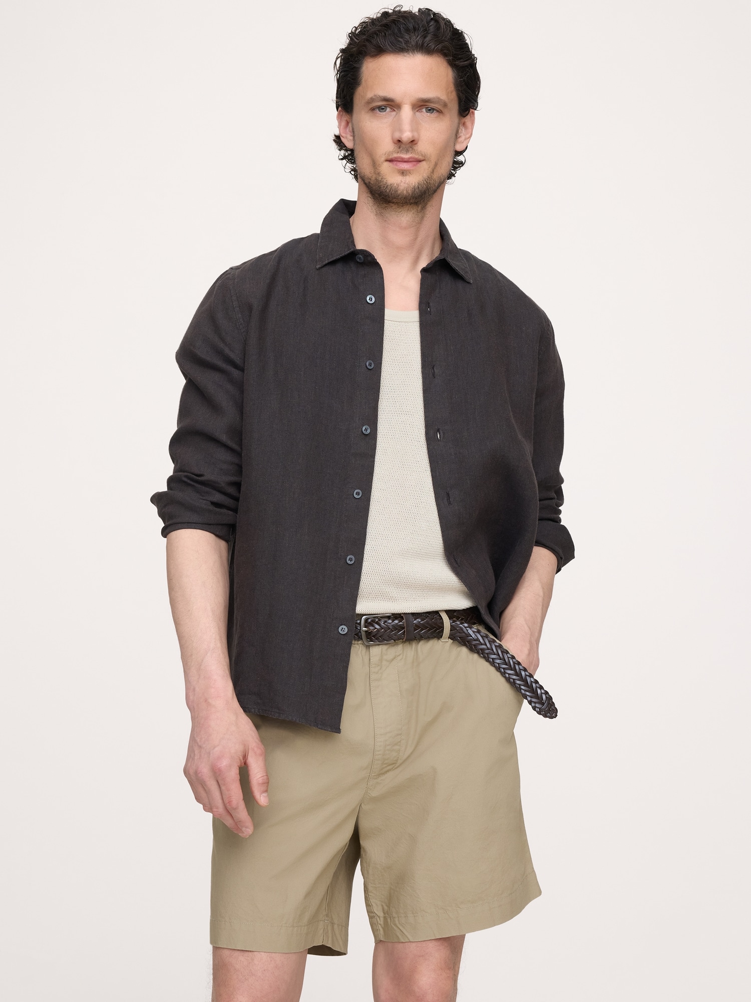 Image number 1 showing, 7" Lightweight Cotton Pull-On Short