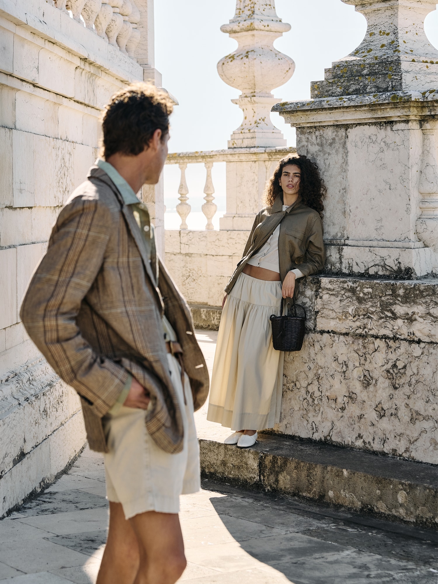 L'image numéro 7 présente Manteau de travail en lin