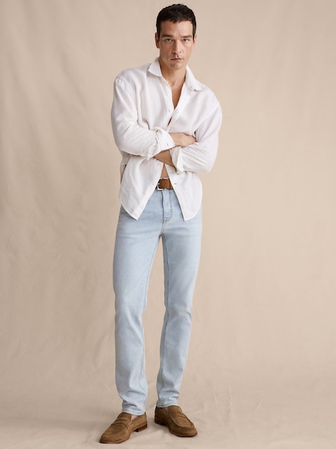 JEAN VOYAGEUR LUXUEUX À COUPE ÉTROITE