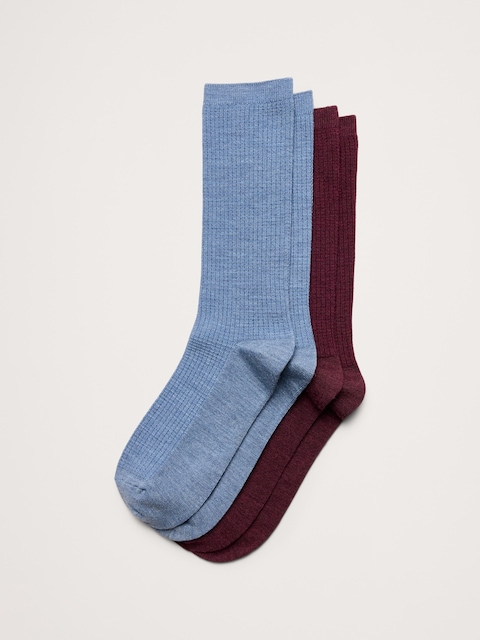 CHAUSSETTES EN LAINE MÉRINOS RESPIRANTE (PAQUET DE 2 PAIRES)