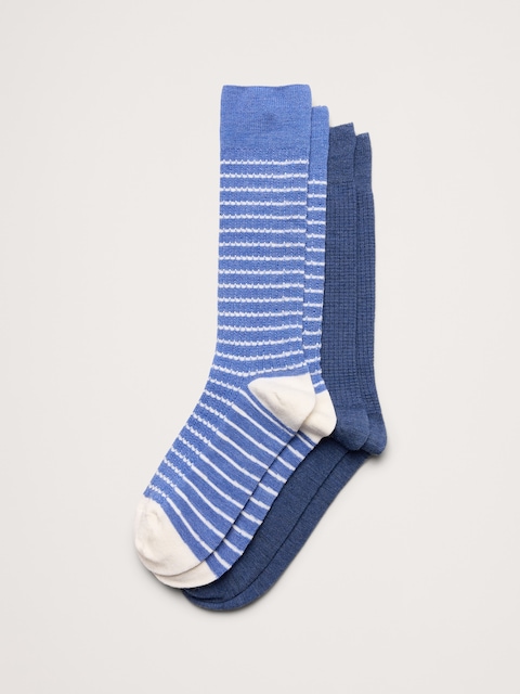 CHAUSSETTES EN LAINE MÉRINOS RESPIRANTE (PAQUET DE 2 PAIRES)