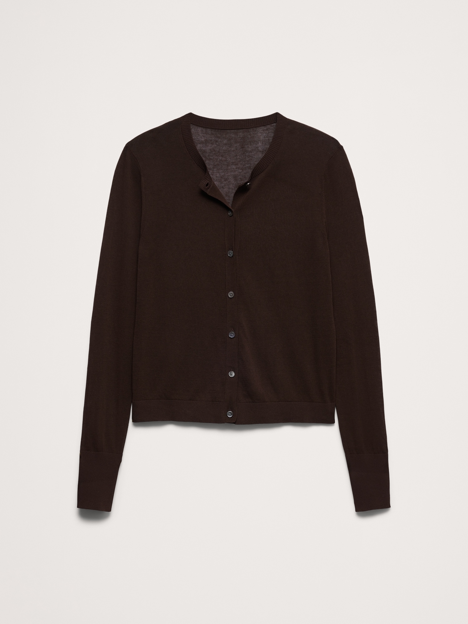 L'image numéro 4 présente Cardigan en coton diaphane ultra-fin