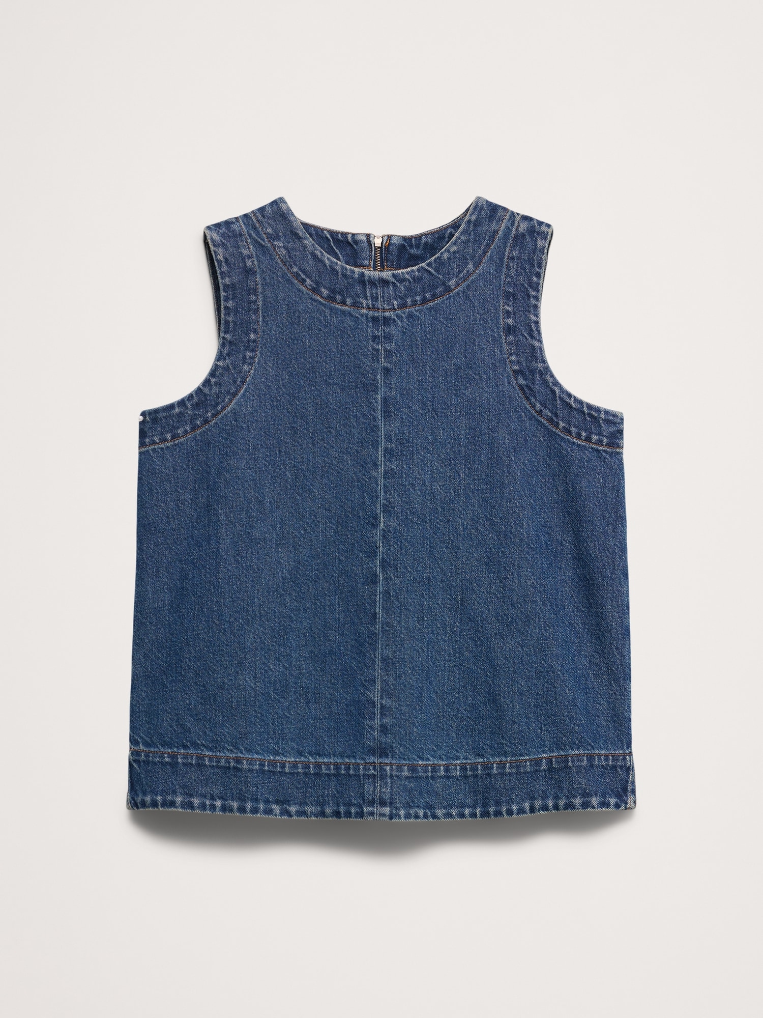 L'image numéro 4 présente Camisole en denim