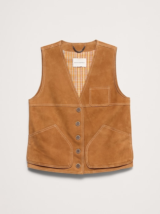Heritage Suede Vest | Banana Republic