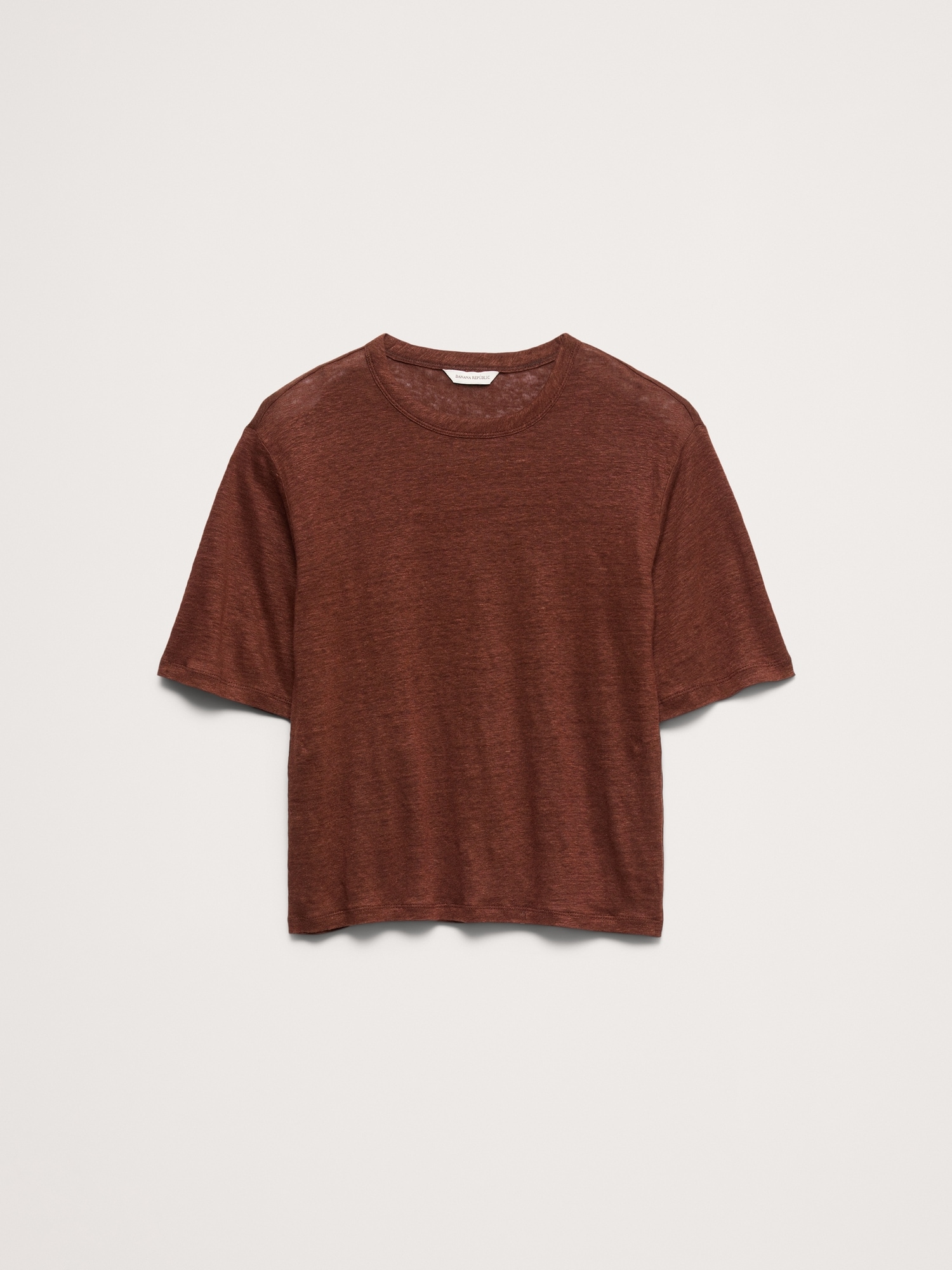 L'image numéro 4 présente T-shirt décontracté en lin