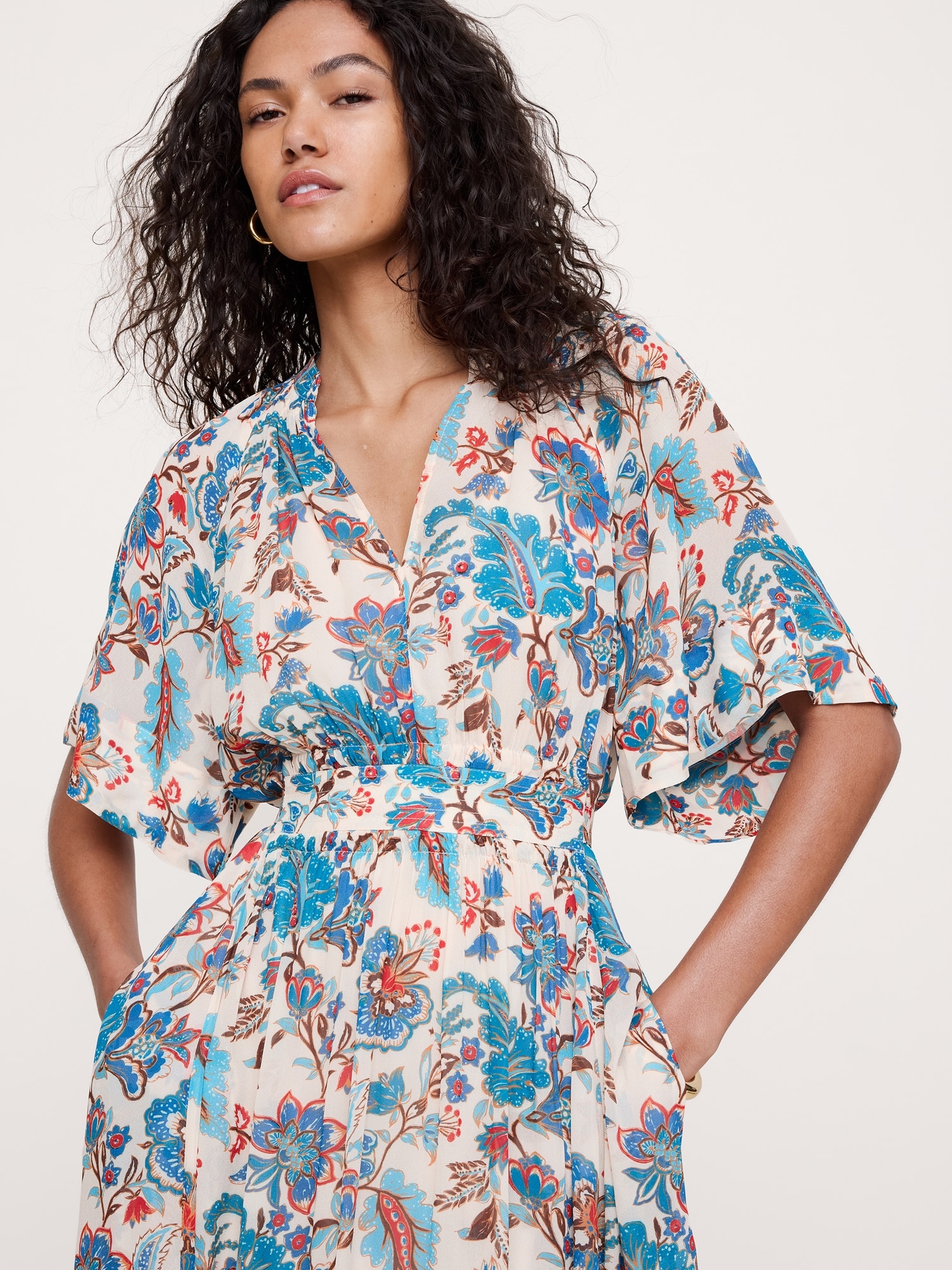 Image number 3 showing, Tie-Back Maxi Dress