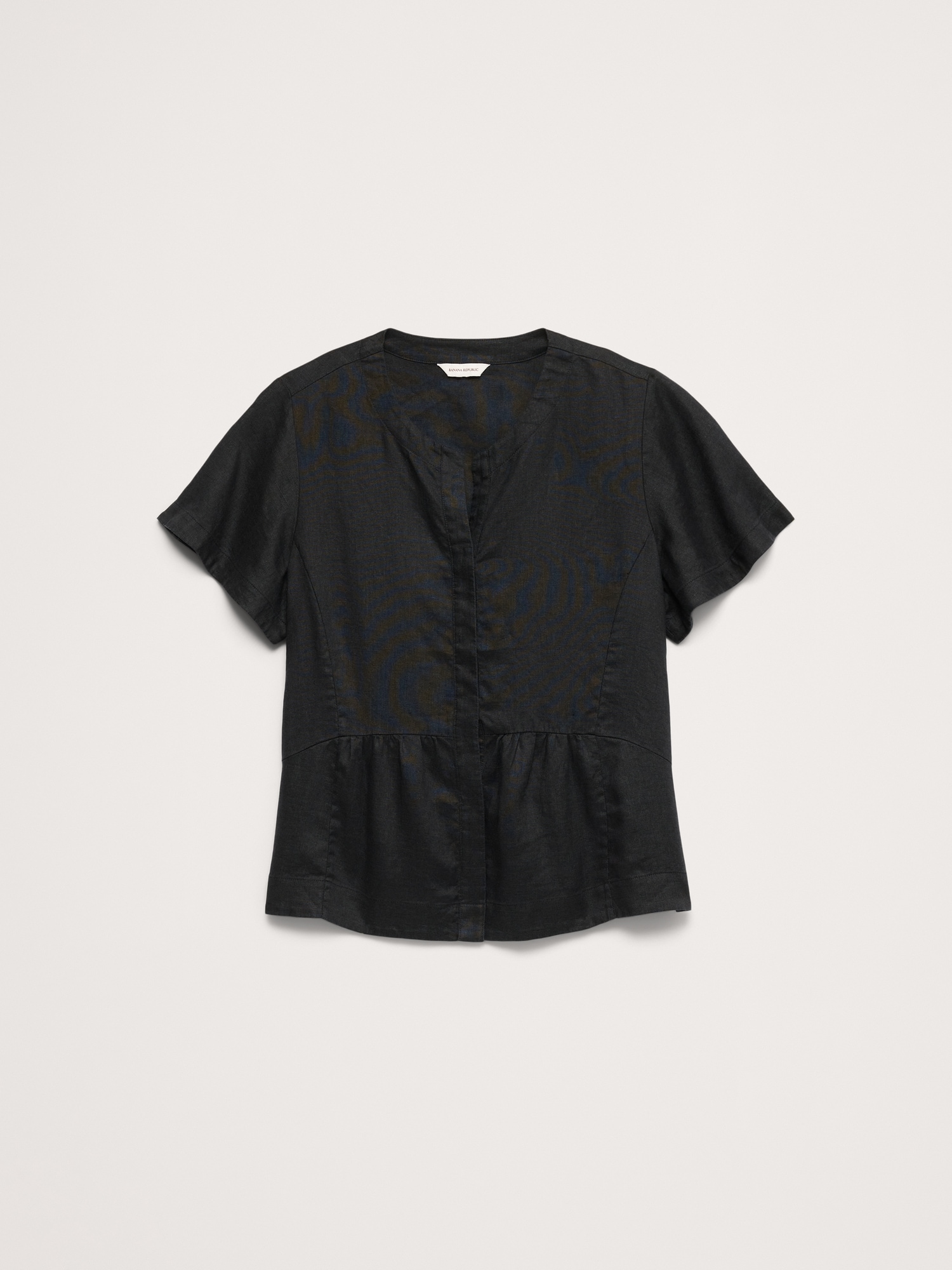 L'image numéro 8 présente Haut en lin à manches flottantes