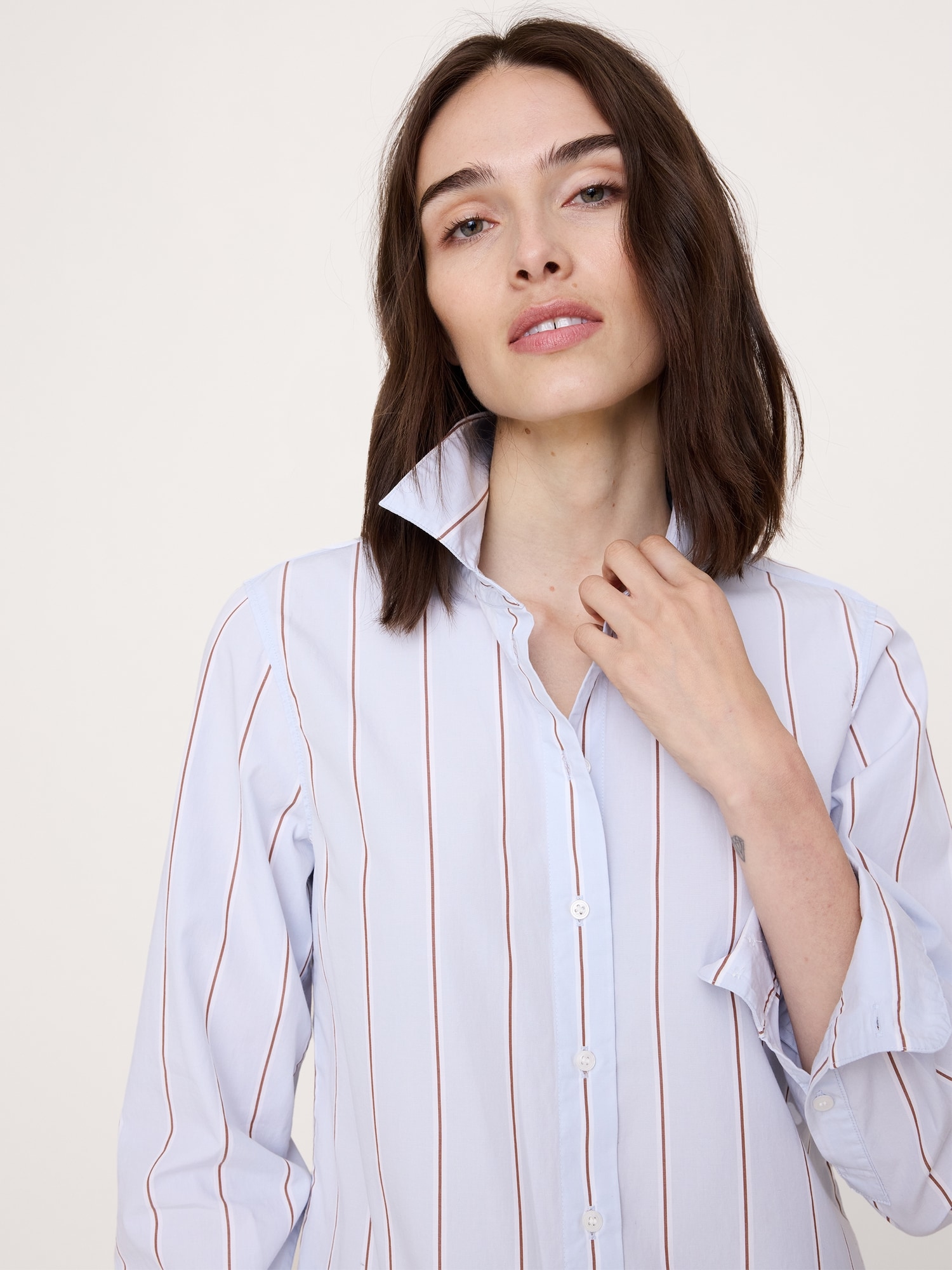 L'image numéro 3 présente La chemise de tous les jours en popeline de coton
