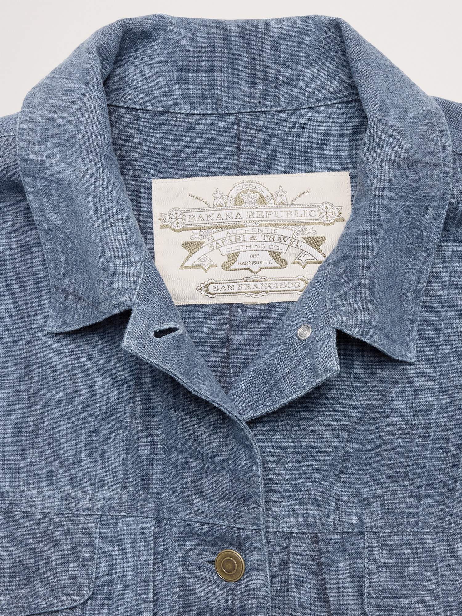 L'image numéro 6 présente Veste de camionneur en coton et ramie