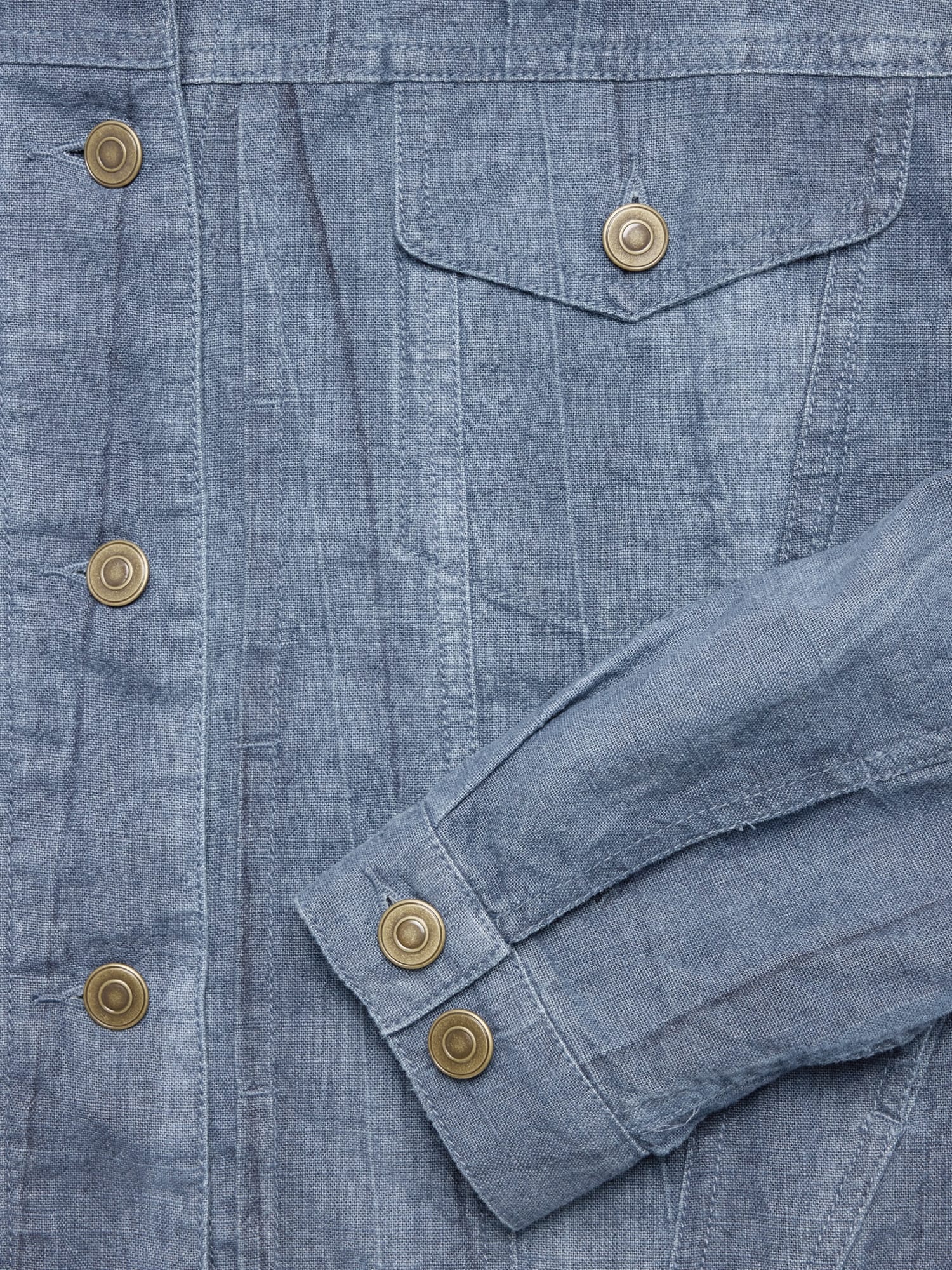 L'image numéro 7 présente Veste de camionneur en coton et ramie