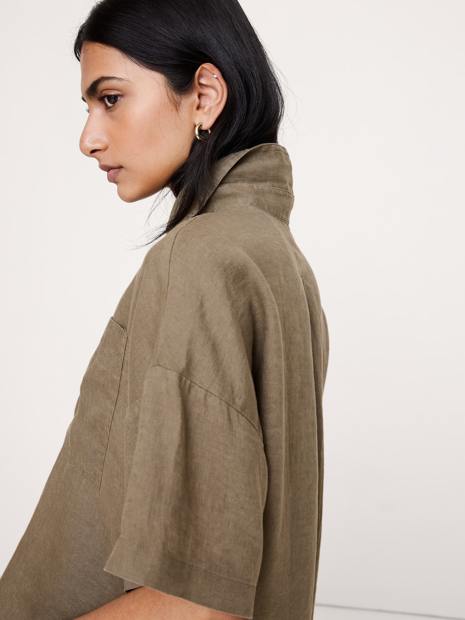 Image number 8 showing, Linen Short-Sleeve Shirt