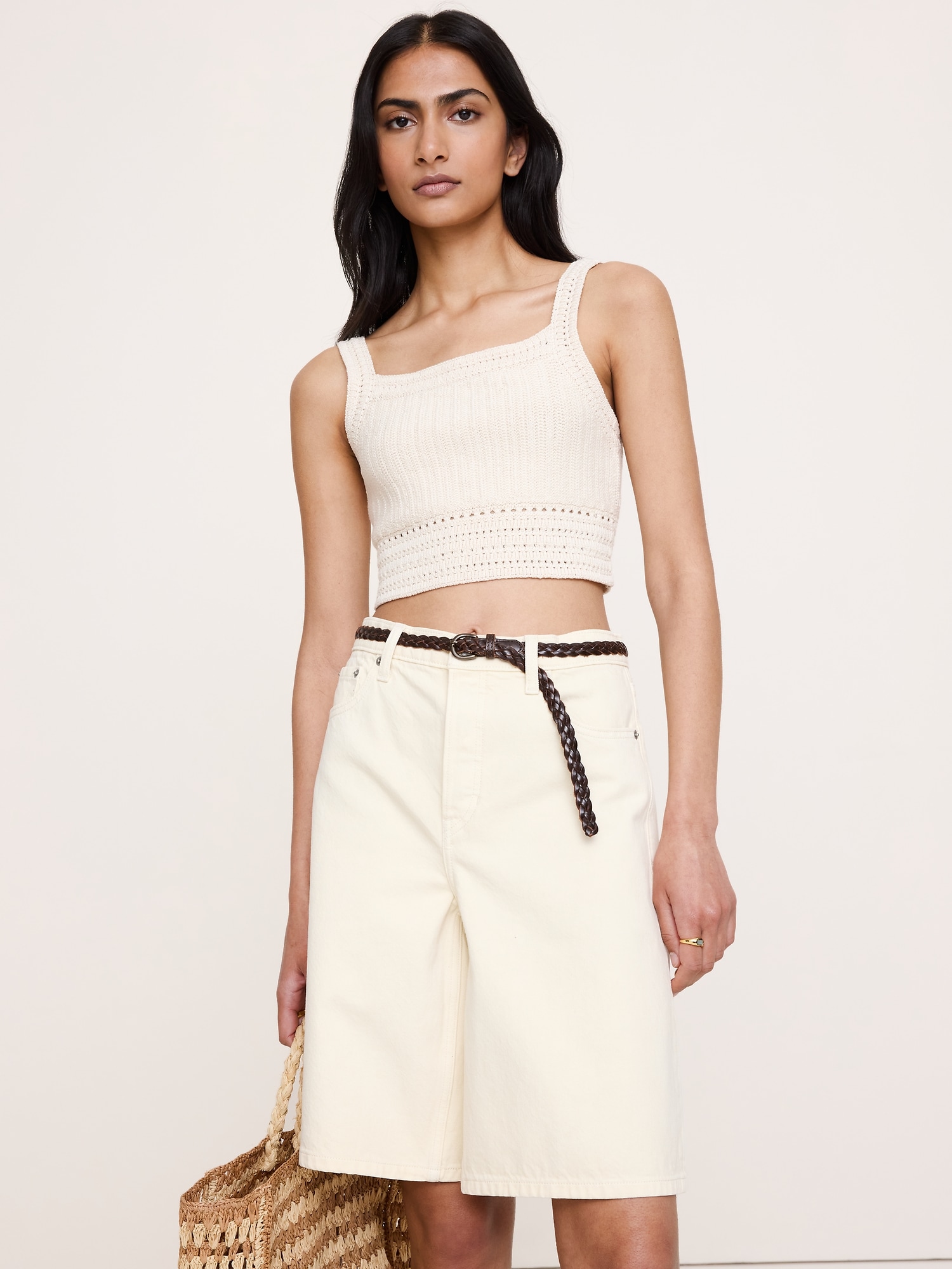 Image number 1 showing, Cotton Crochet Bralette