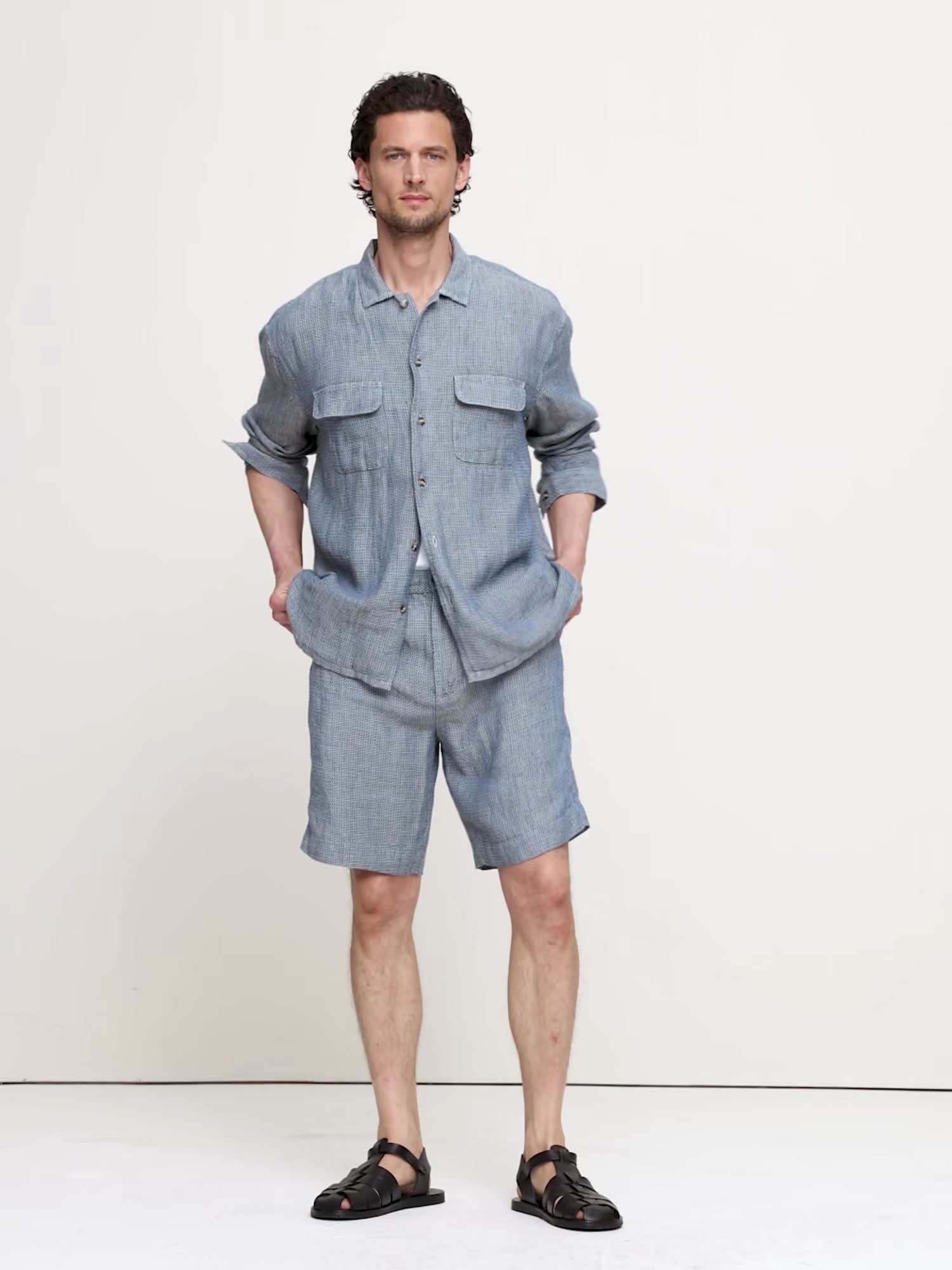 Relaxed-Fit Linen Resort Shirt