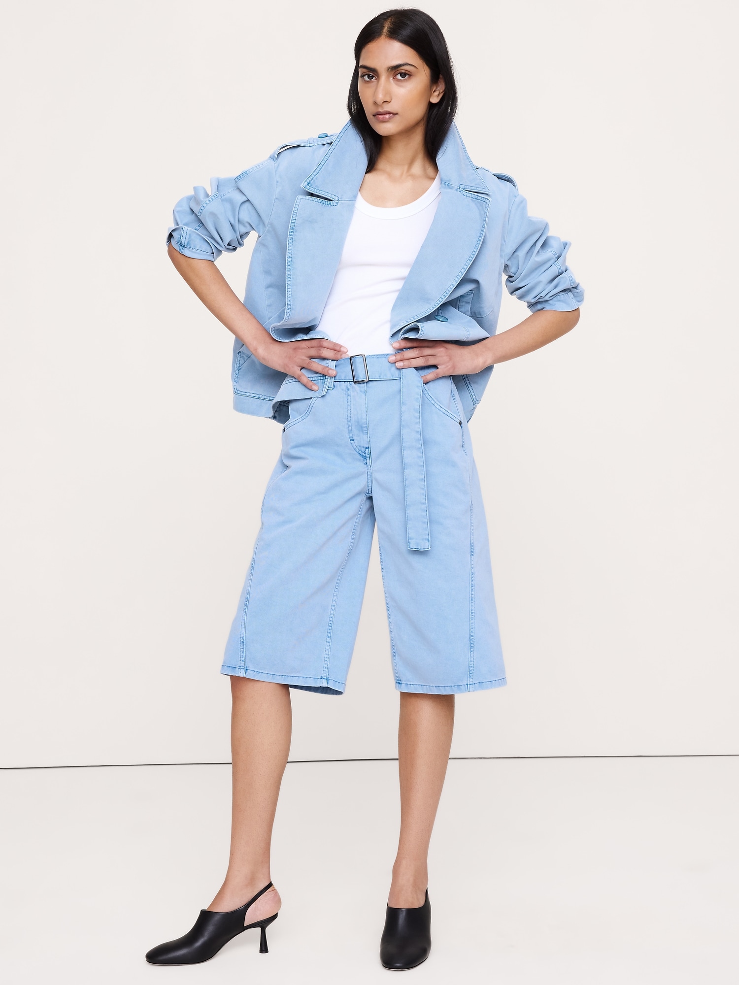 Image number 3 showing, Cotton Twill Peacoat