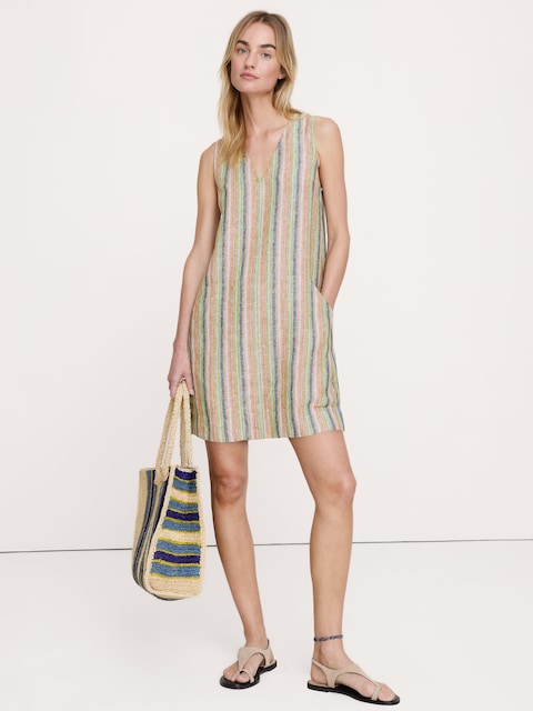 ROBE DROITE EN LIN
