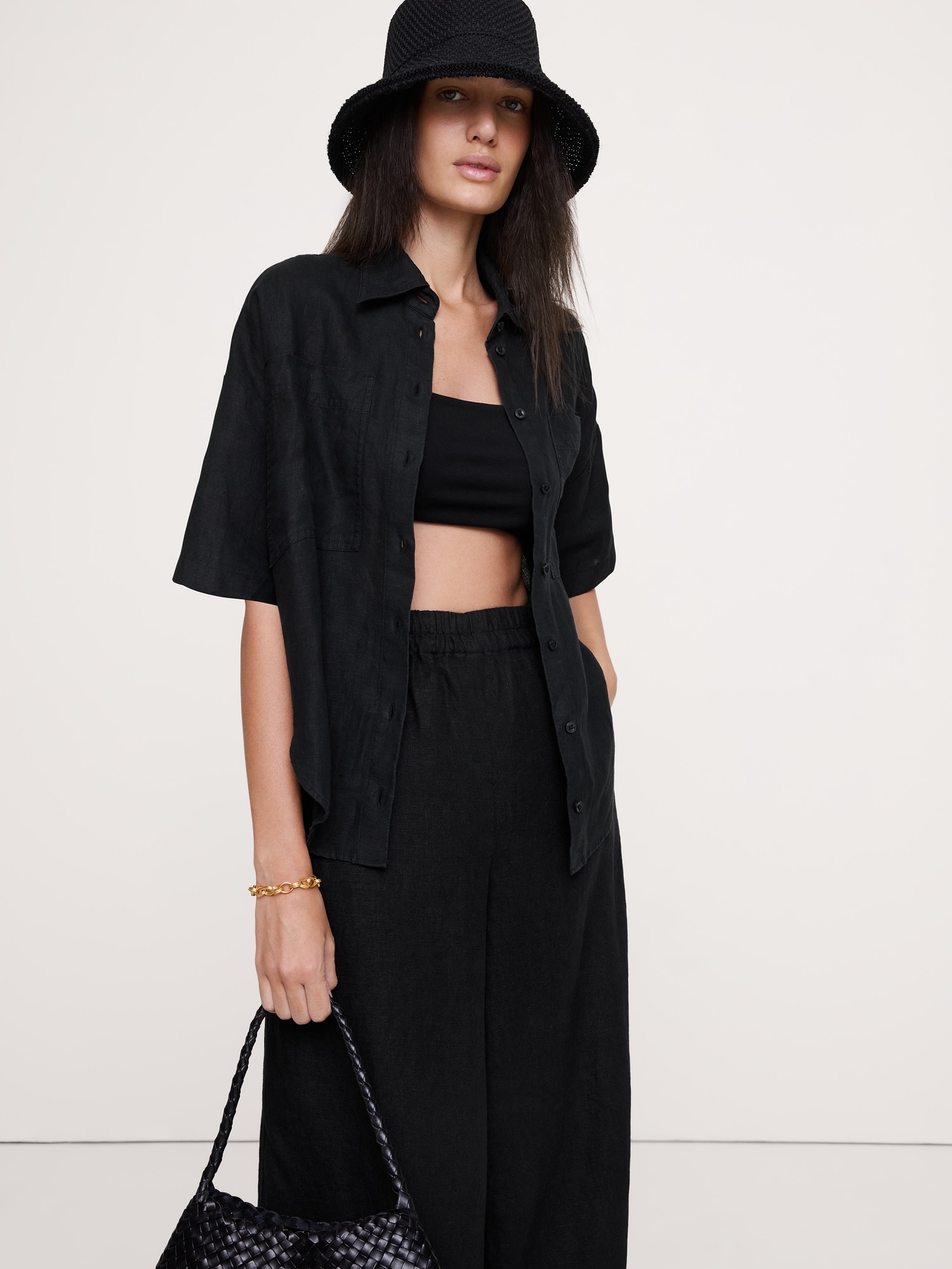 Image number 1 showing, Linen Short-Sleeve Shirt