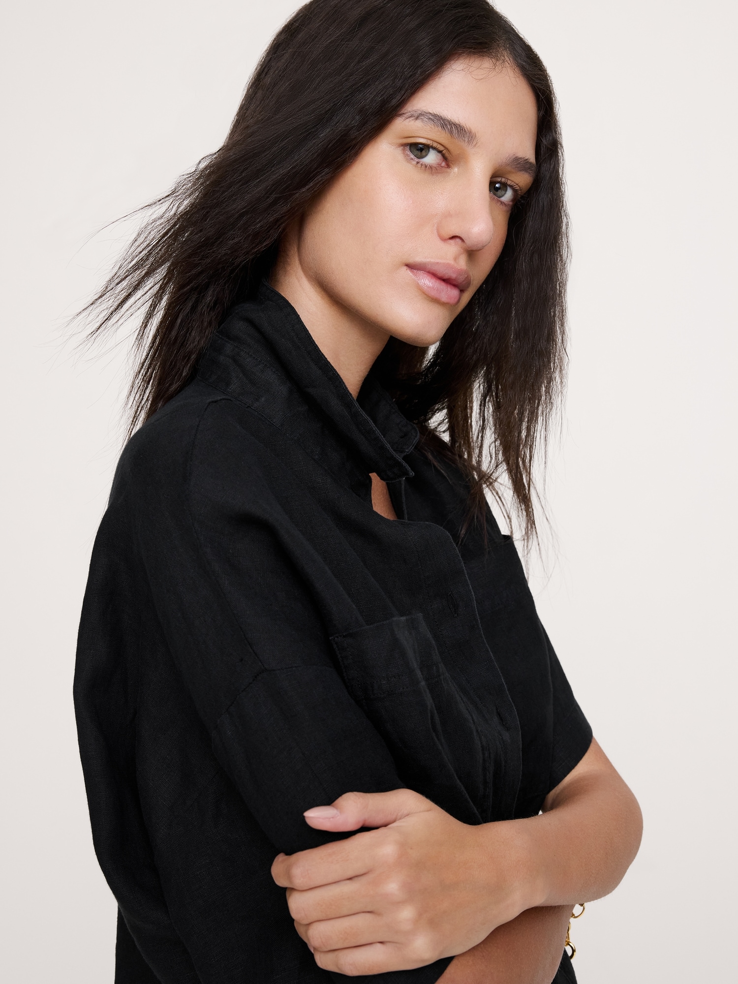 Image number 4 showing, Linen Short-Sleeve Shirt