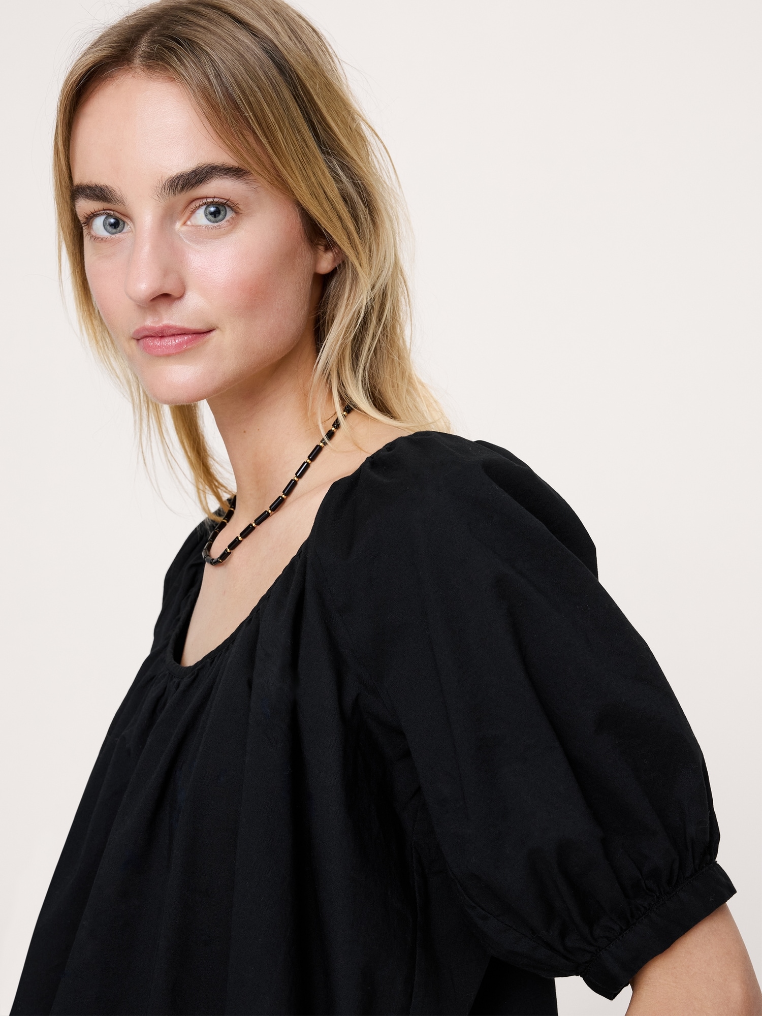 Image number 3 showing, Breezy Cotton Scoop-Neck Top