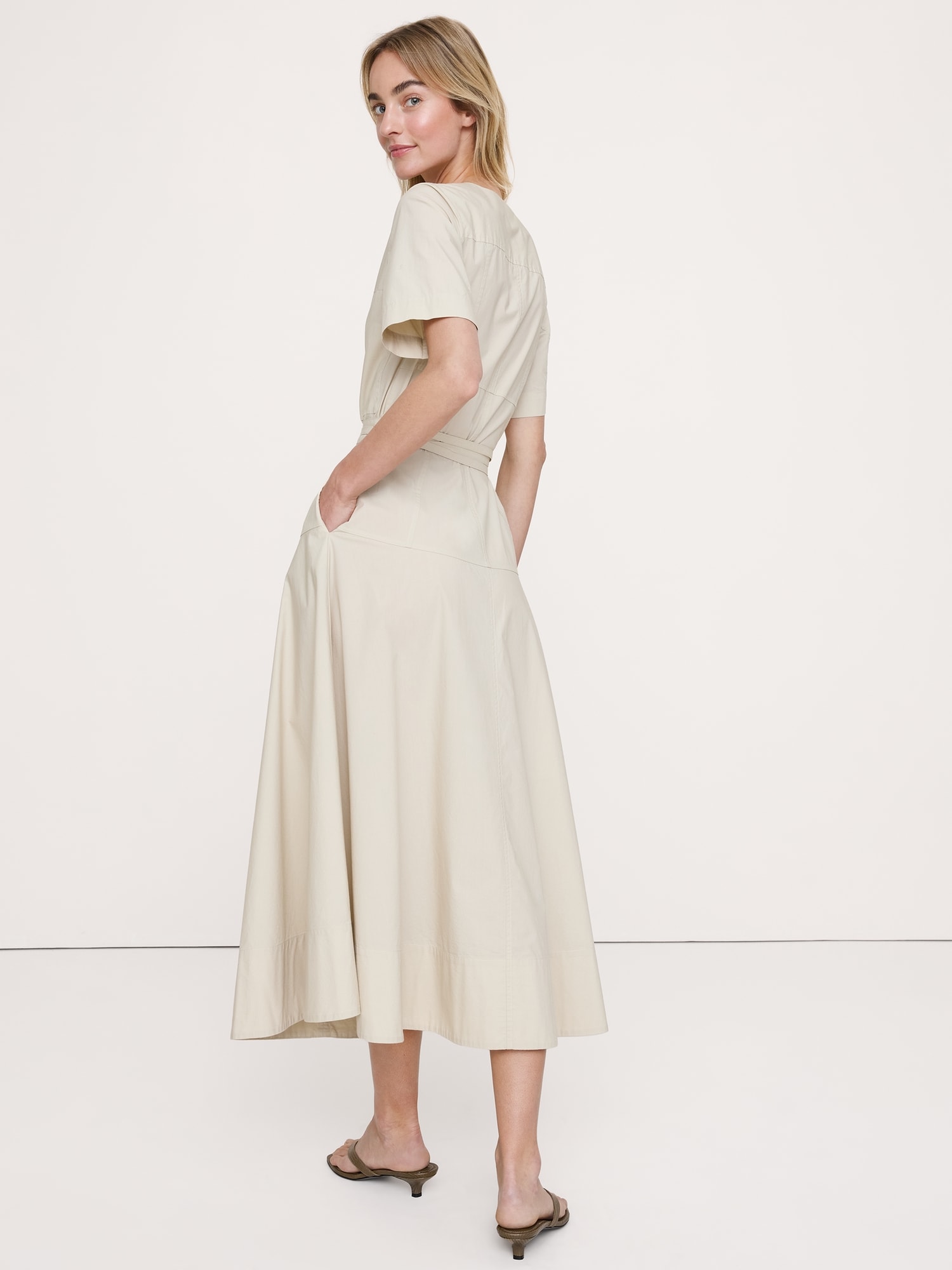 Image number 3 showing, Cotton Poplin Shirt Dress