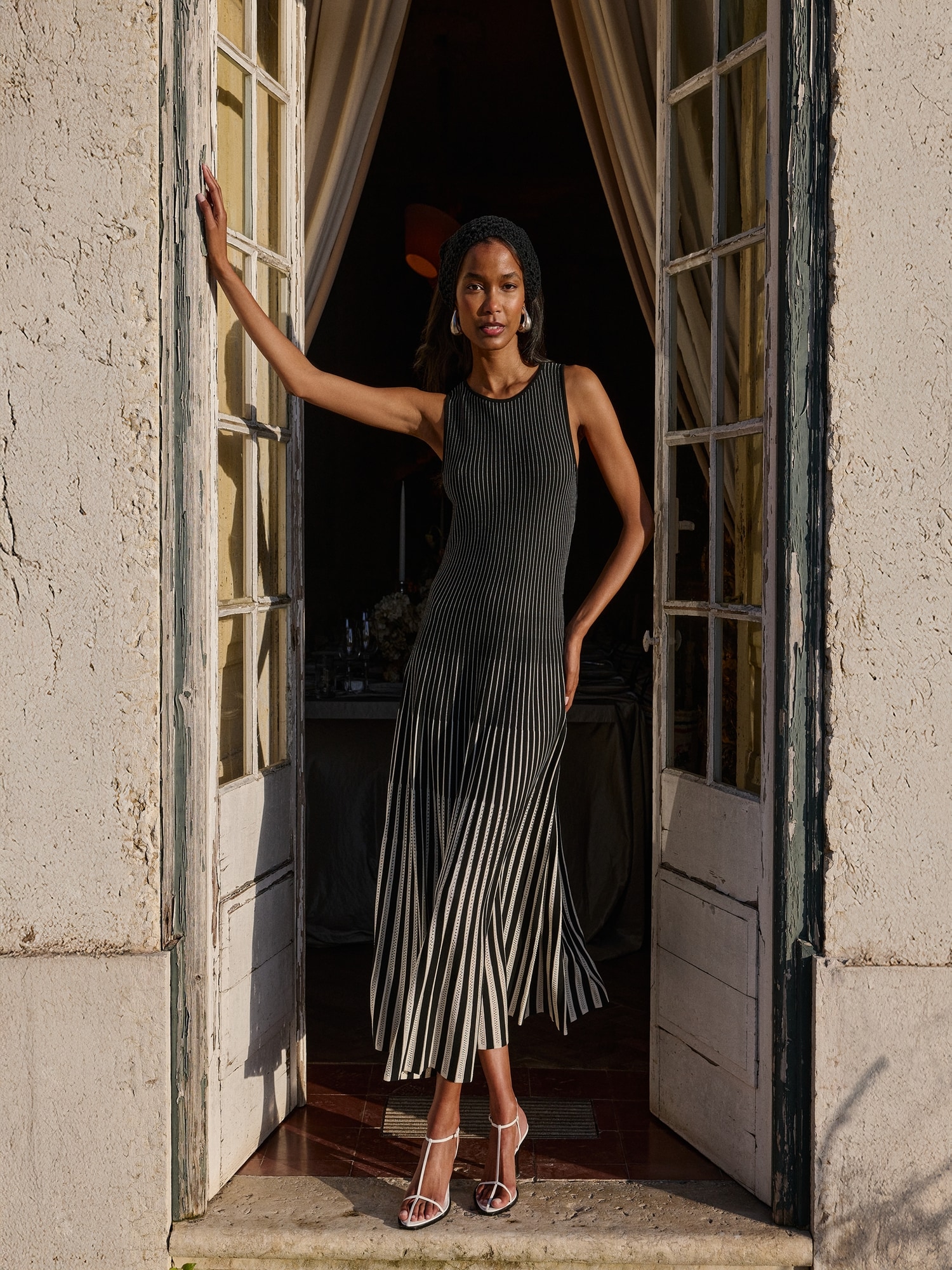 Image number 5 showing, Sculpted Eyelet Maxi Dress