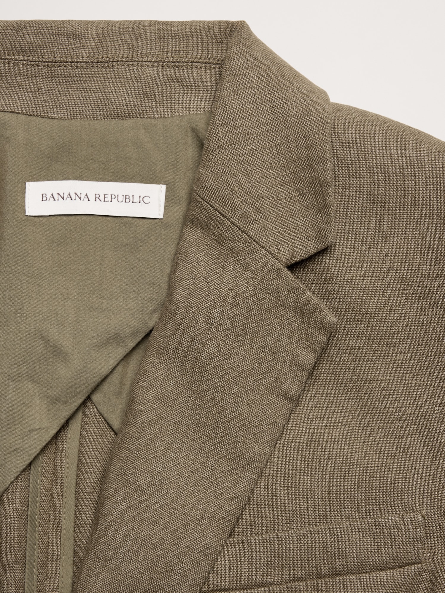 L'image numéro 7 présente Blazer ajusté en lin