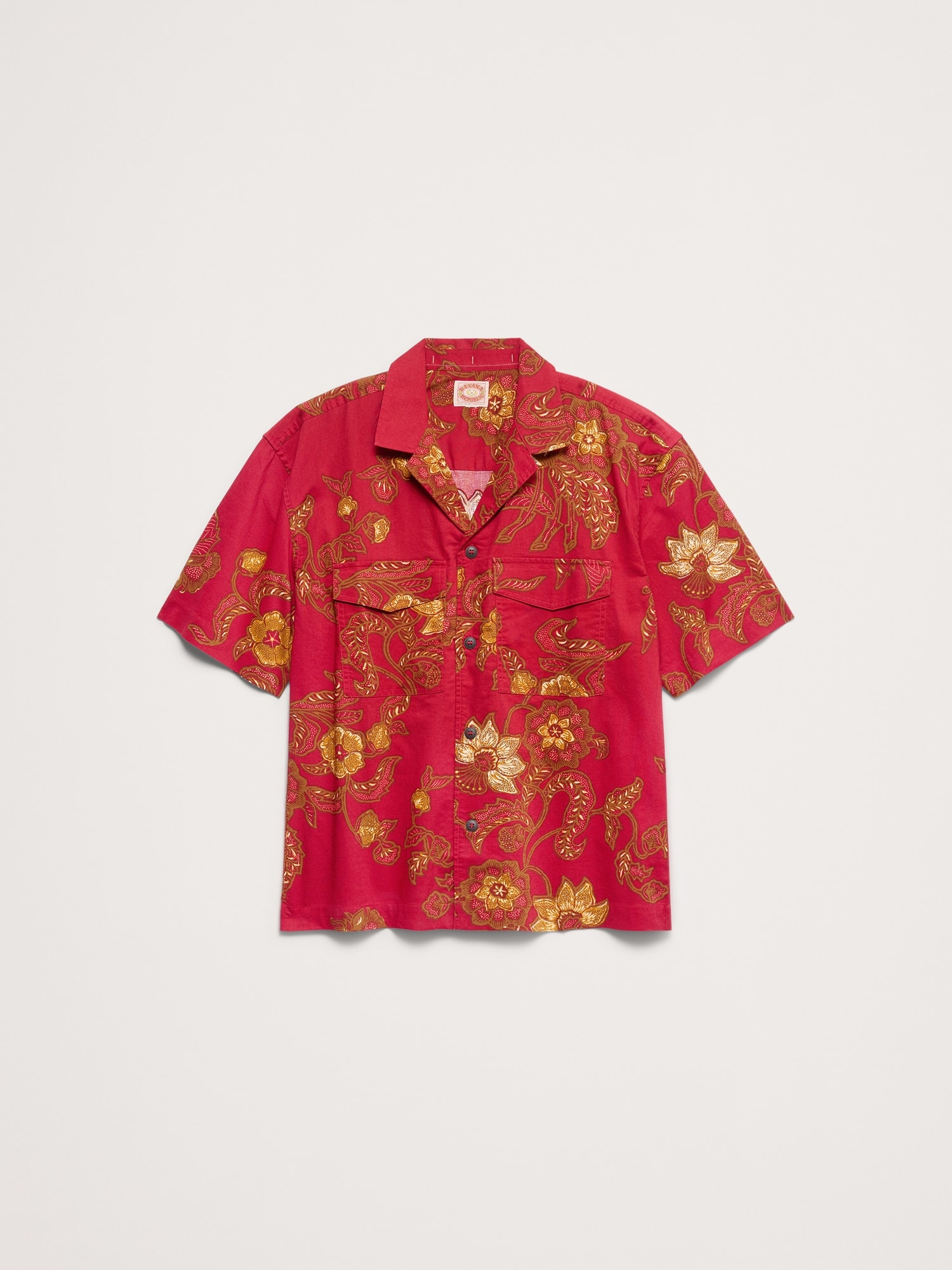 L'image numéro 4 présente Chemise décontractée en popeline de coton Retour aux archives