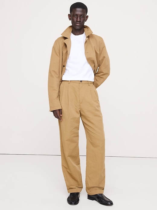 Archive Reissue Pleated Italian Linen-Cotton Pant | Banana Republic