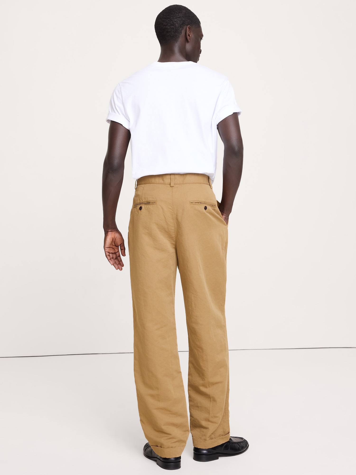 Image number 3 showing, Archive Reissue Pleated Italian Linen-Cotton Pant