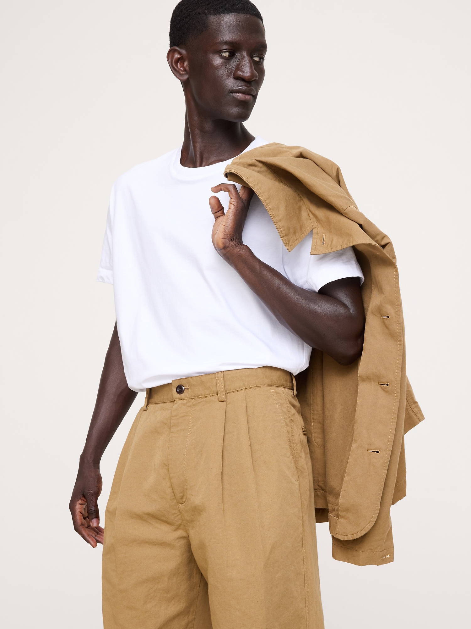 Image number 4 showing, Archive Reissue Pleated Italian Linen-Cotton Pant