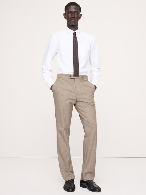 PANTALON HABILLÉ INFROISSABLE À COUPE ÉTROITE