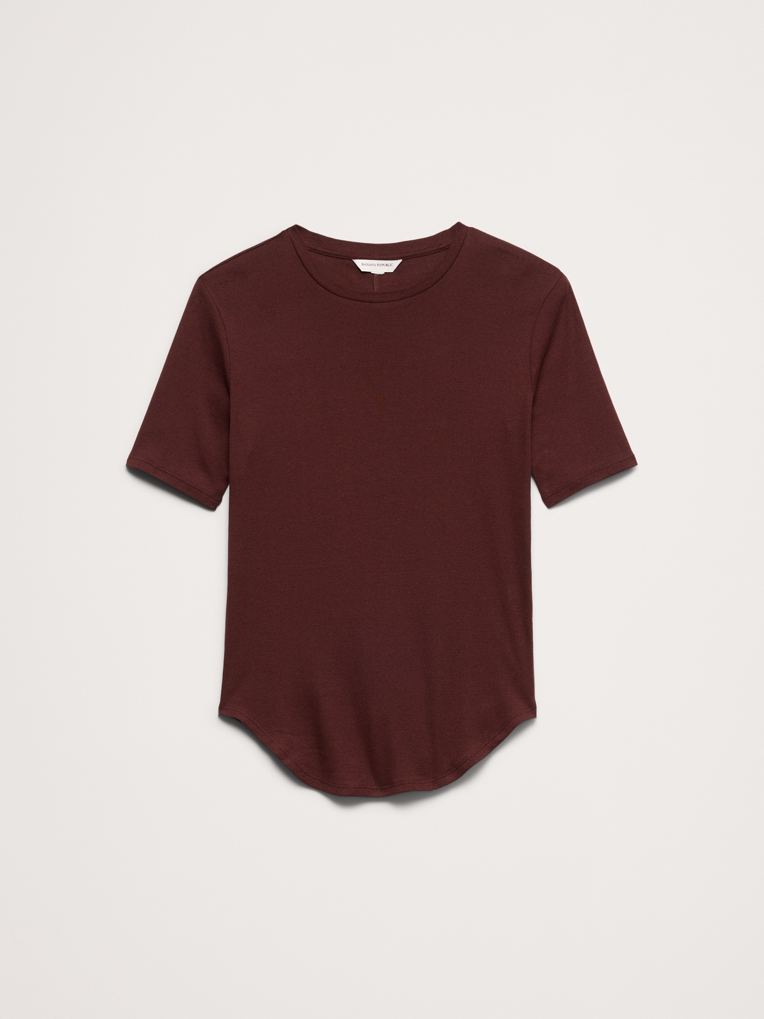 L'image numéro 4 présente T-shirt à manches aux coudes en coton léger